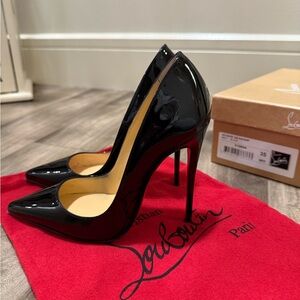 Christian Louboutin So Kate 120mm black patent leather size 35